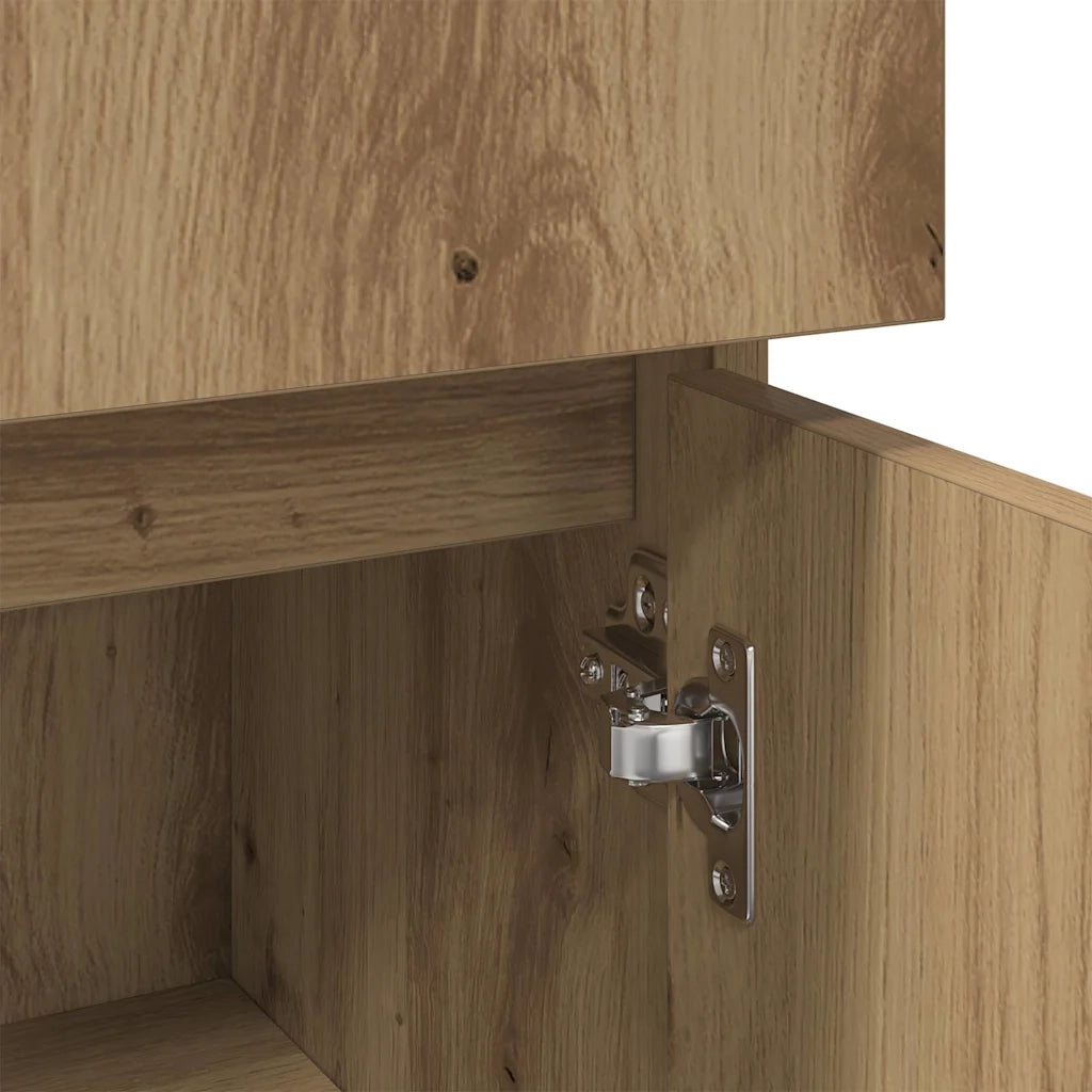 Armadietto Bagno Artigianale 30x30x95 cm in Legno Multistrato 856062