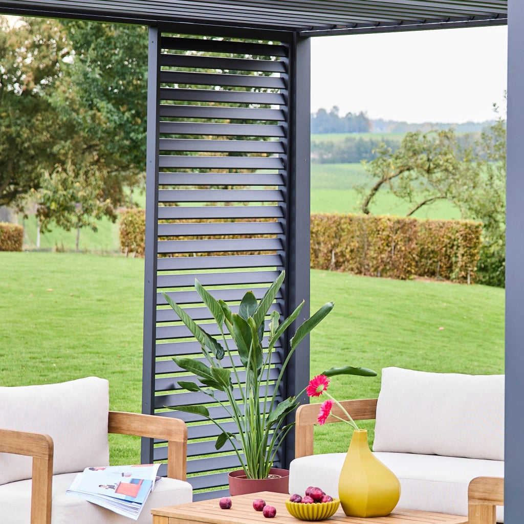 Persiana 1m in alluminio per pergola biocllimatica, antracite