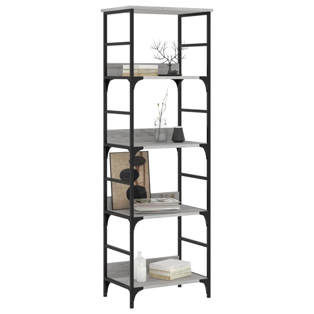 Libreria Grigio Sonoma 50x33x153 cm in Legno Multistrato 835277