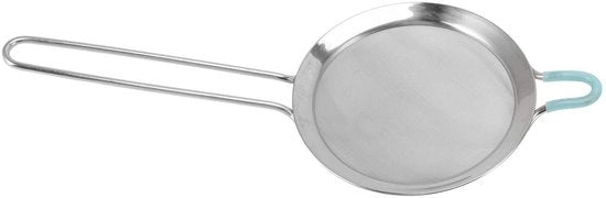 Setaccia Fina - Acciaio Inossidabile - Manico Lungo - 60 Fori - Per Tè/Caffè/Farina - Utilizzo Semplice e Rapido