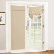 Gordini per porte francesi, tende isolate per porte e finestre, tende oscuranti, per pannelli di luce, porte finestre, 26 x 68 pollici, Bianco crema