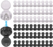 60 pezzi di spille magnetiche in plastica, punzoni multifunzionali, accessori per lavagna bianca, magneti per frigorifero utilizzabili per cartoline, foto, documenti, ecc.