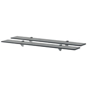 Mensole Galleggianti 2 pz in Vetro 80x10 cm 8 mm cod mxl 33398