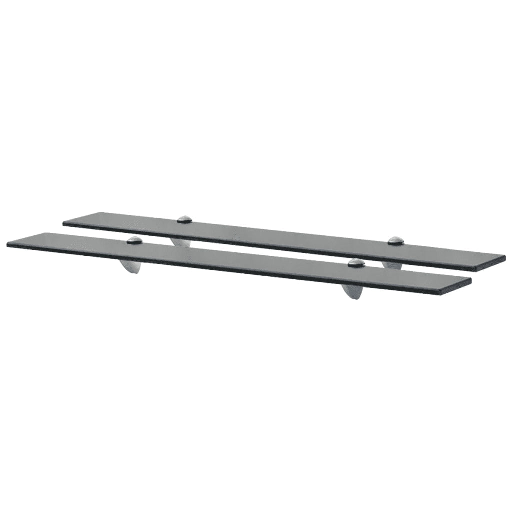 Mensole Galleggianti 2 pz in Vetro 80x10 cm 8 mm cod mxl 33398