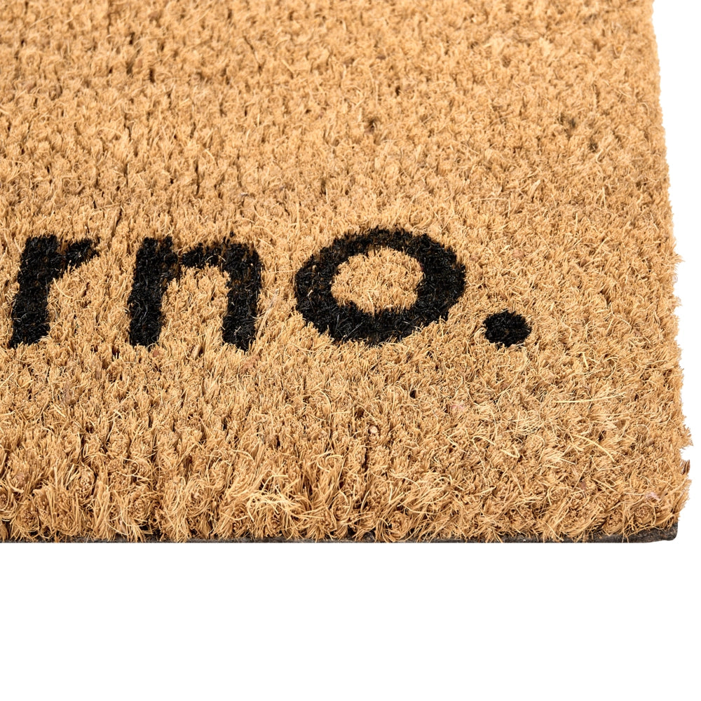 Zerbino di benvenuto in fibra di cocco antiscivolo 60 x 90 cm con retro in PVC Motivo testato Naturale