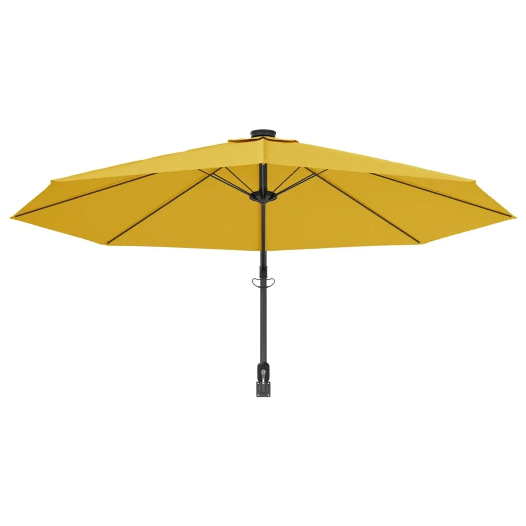 Ombrellone da esterno a parete 290 cm giallo 02_0008699