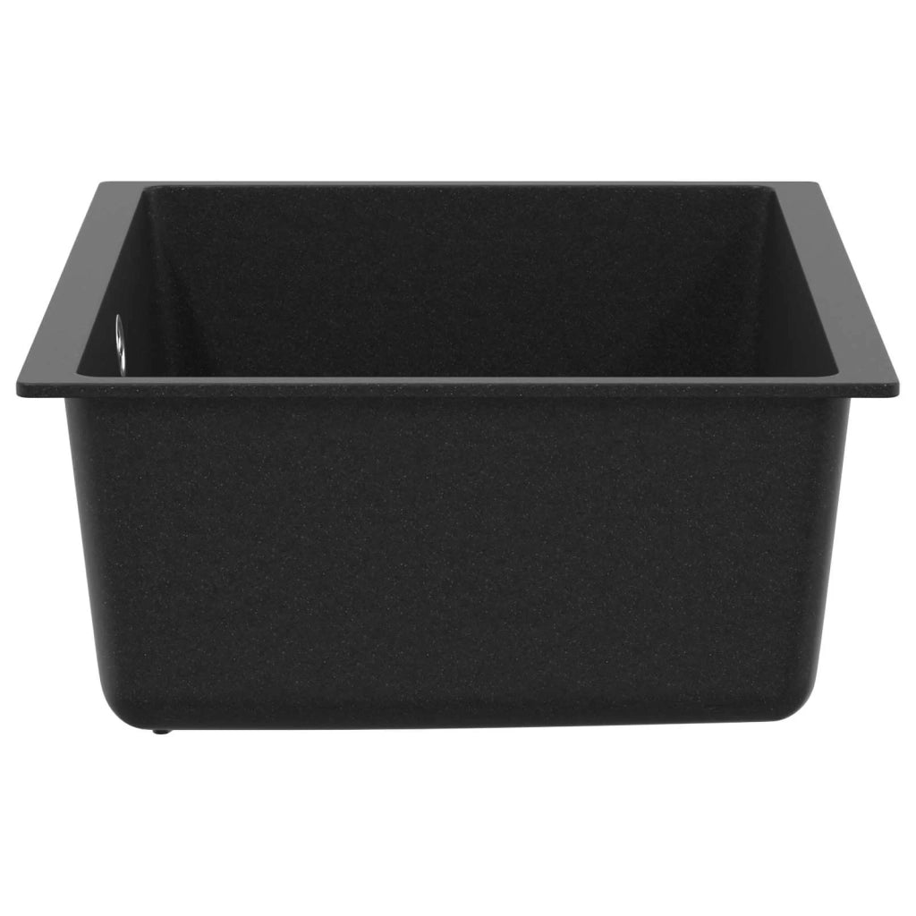 Lavello Nero 530 x 460 mm 80% Quarzo e 20% Resina