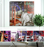 Quadro da Parete monumento disegno london o usa 100 x 100 cm 4 Decori