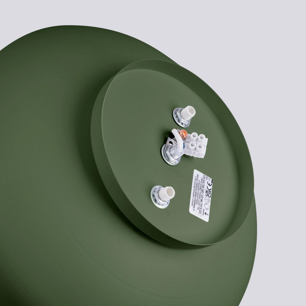 Plafoniera moderna tonda verde oliva Ø30cm 4xE27 TEKNAR