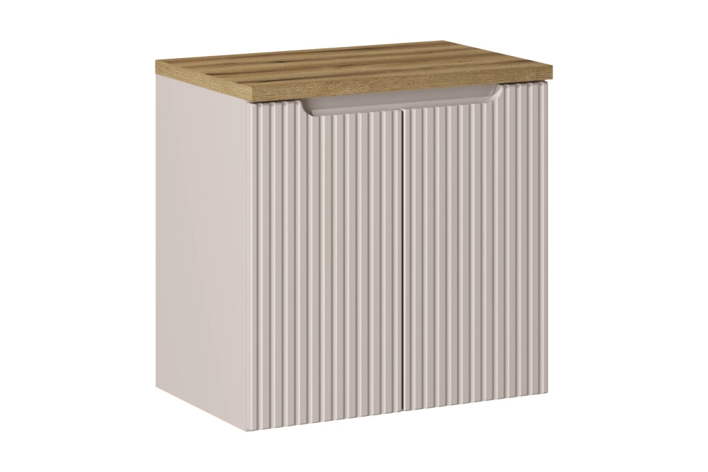 Set mobili bagno 60 cm con piano Nova Cashmere 60 x 1401 x 40 cm