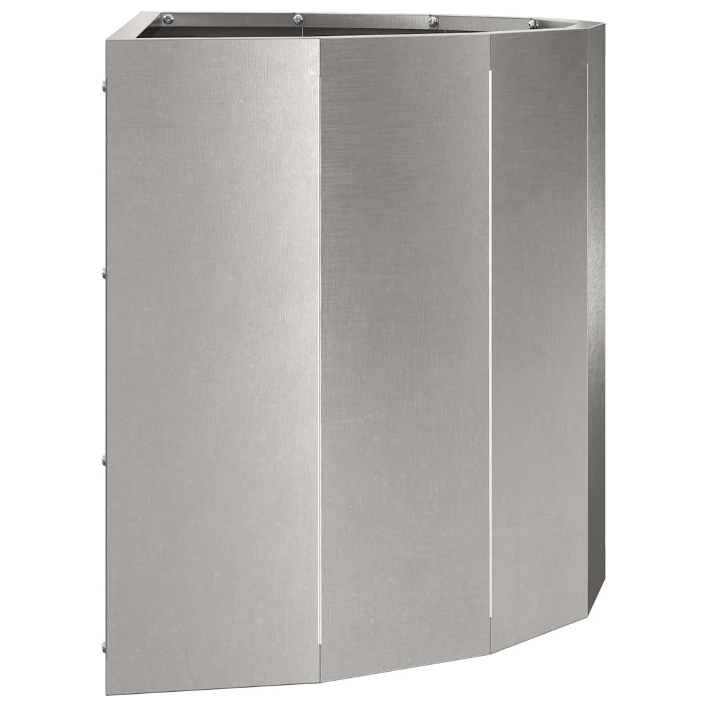 Fioriera Argento 60 x 30 x 35 cm Acciaio inossidabile 883700