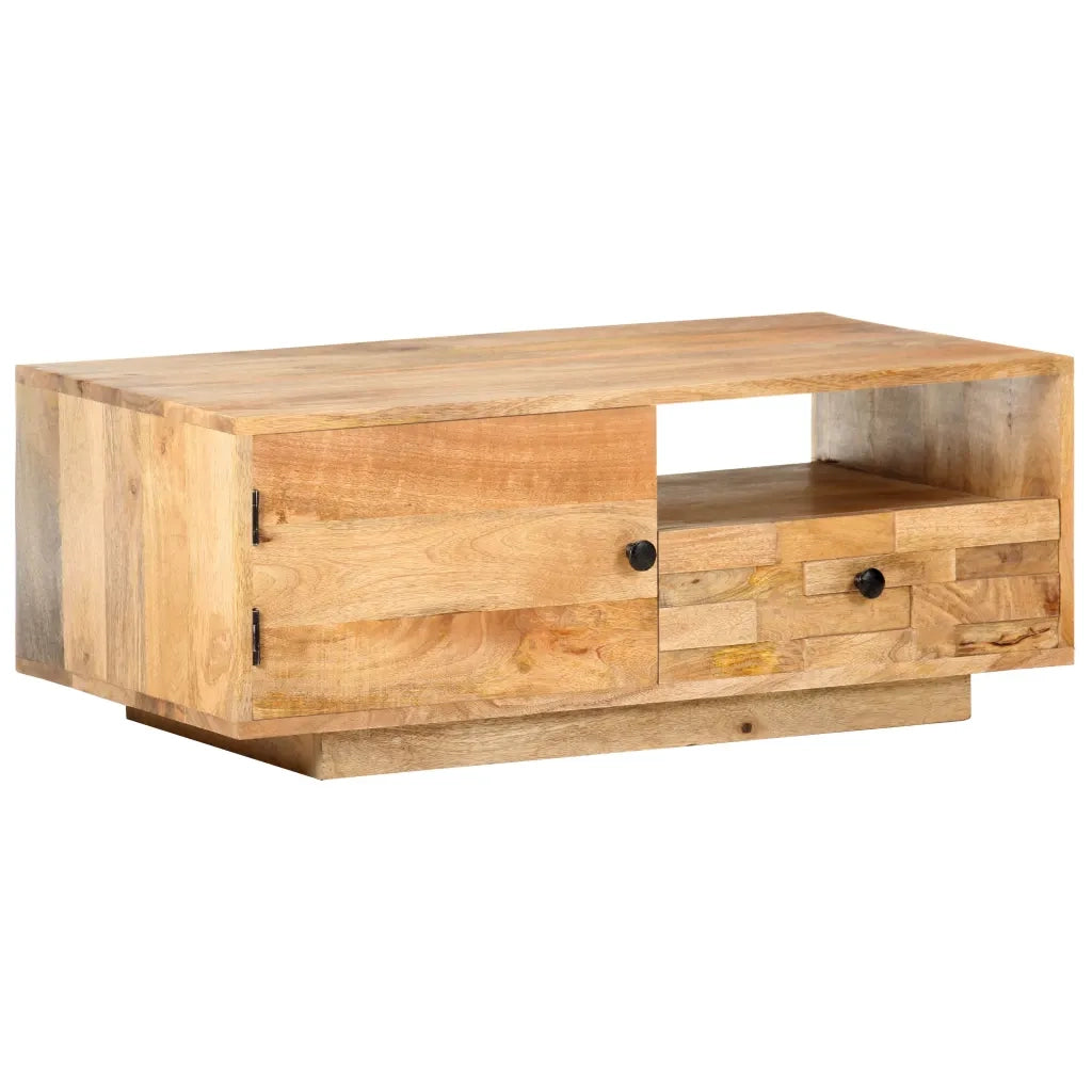 Tavolino da CaffÃ¨ 90x50x35 cm in Legno Massello di Mango cod mxl 17856