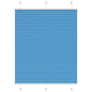 Tenda Plissettata Blu 105x100 cm Larghezza Tessuto 104,4 cm