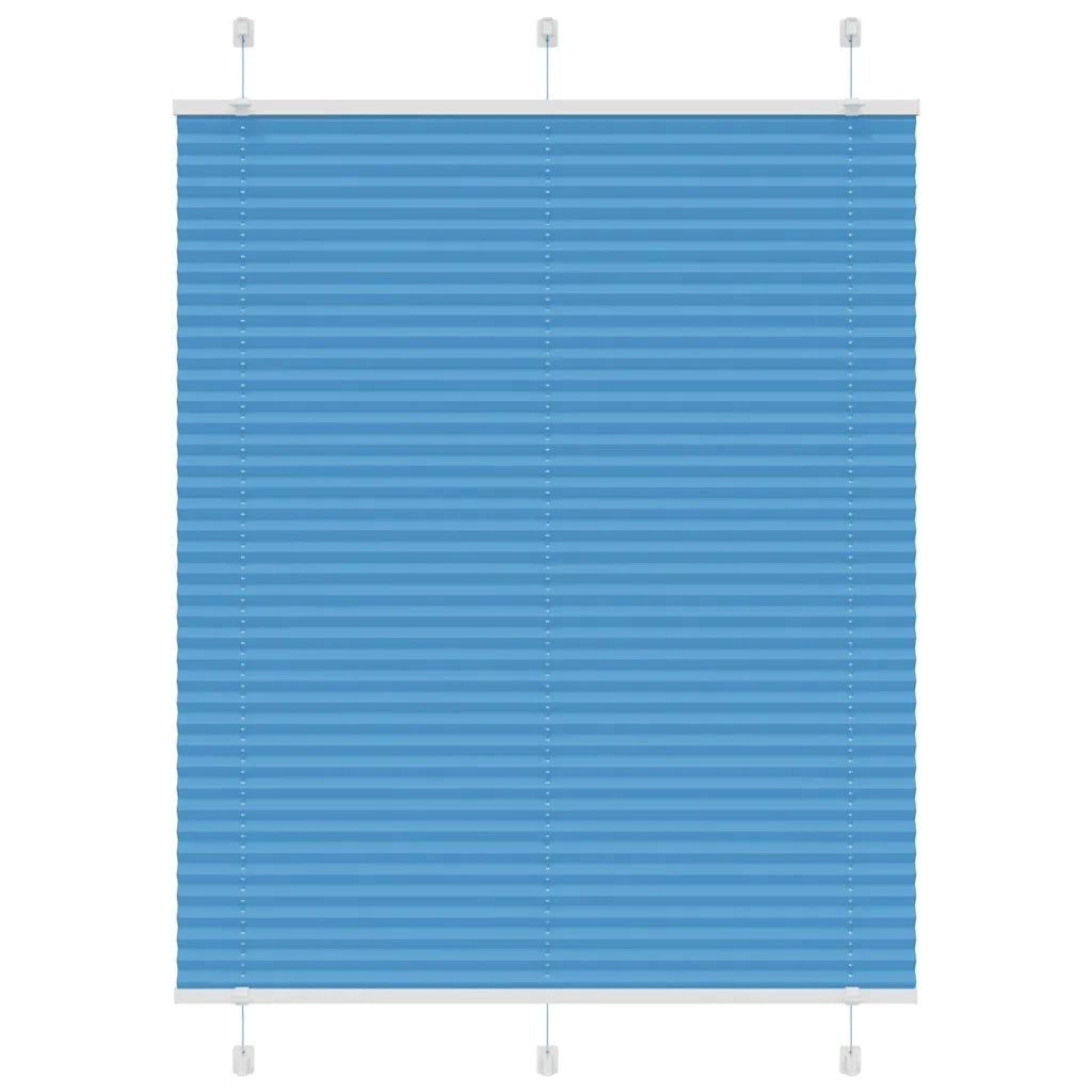 Tenda Plissettata Blu 105x100 cm Larghezza Tessuto 104,4 cm