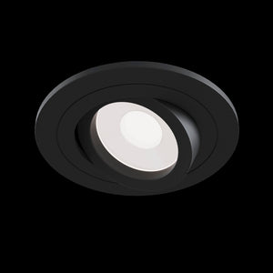 Faretto da incasso Downlight in Alluminio Atom Nero