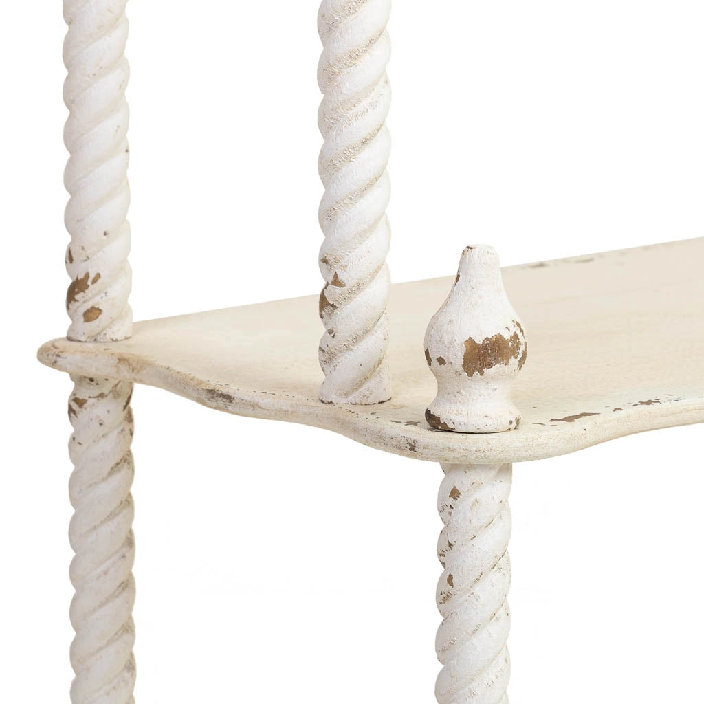 Scaffale in legno, finitura invecchiata 78,5x39,5x193,5h cm