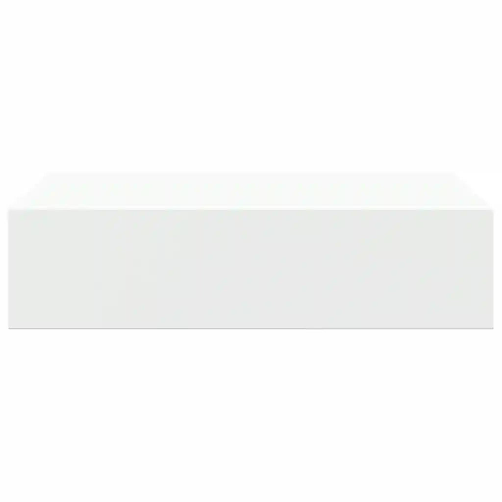 Scaffale con Cassetti da Parete | Mensola sospesa Bianco 40x23,5x10 cm in MDF