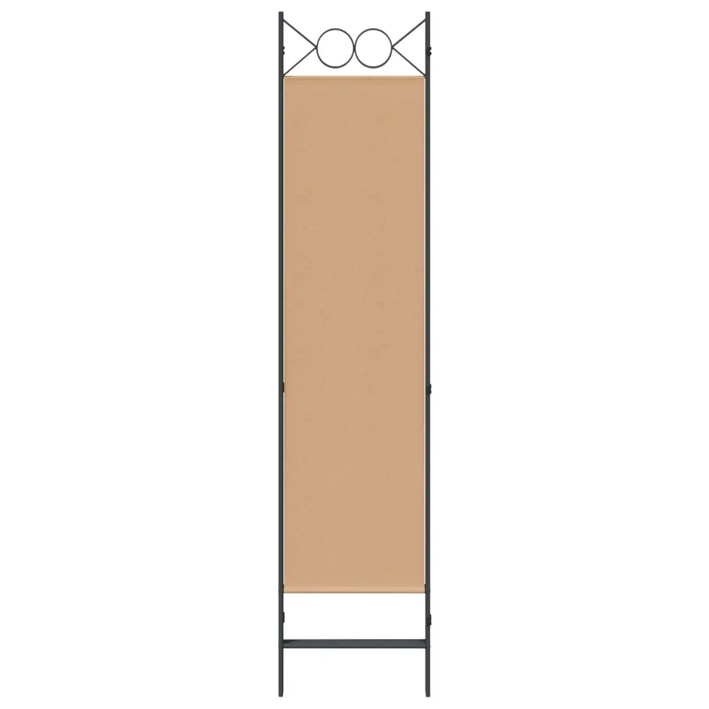 Paravento a 3 pannelli Beige 120 x 180 cm Tessuto