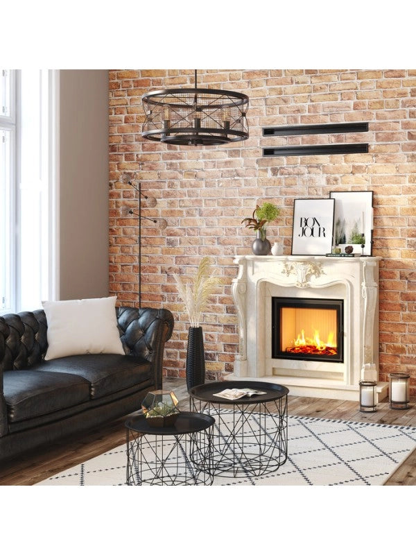 Inserto per camino a legna Nero - Energy 60x50 (14,5 kW) ECO