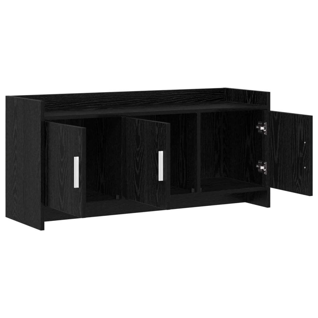 Mobile TV 102 x 33 x 47 cm Rovere Nero Legno ingegnerizzato 8011188
