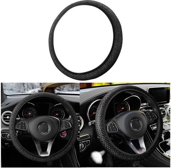 Supporto sterzo universale - lato invernale - antiscivolo - adattabile - nero - facile da installare - 38 cm - supporto sterzo