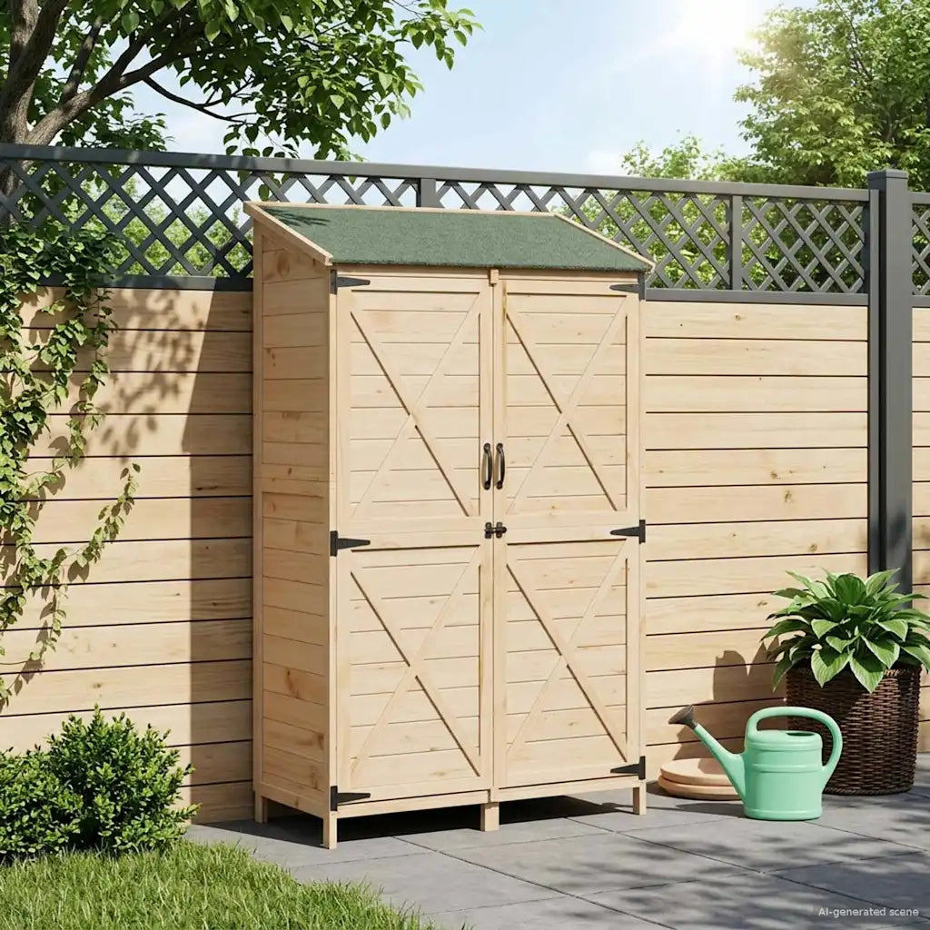 Capanno da Giardino Naturale 106 x 56 x 176,5 cm