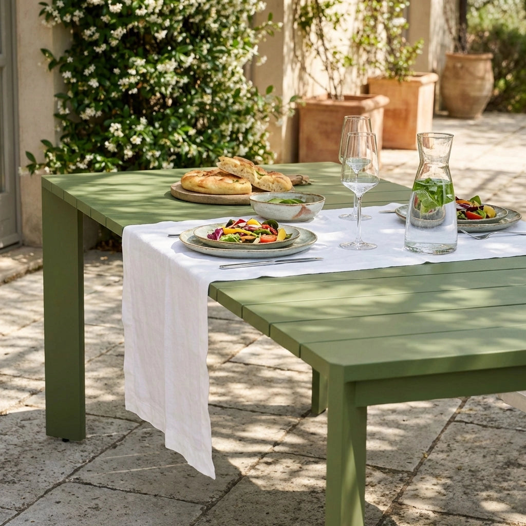 Tavolo da giardino in alluminio 200x100 cm - DONNY
