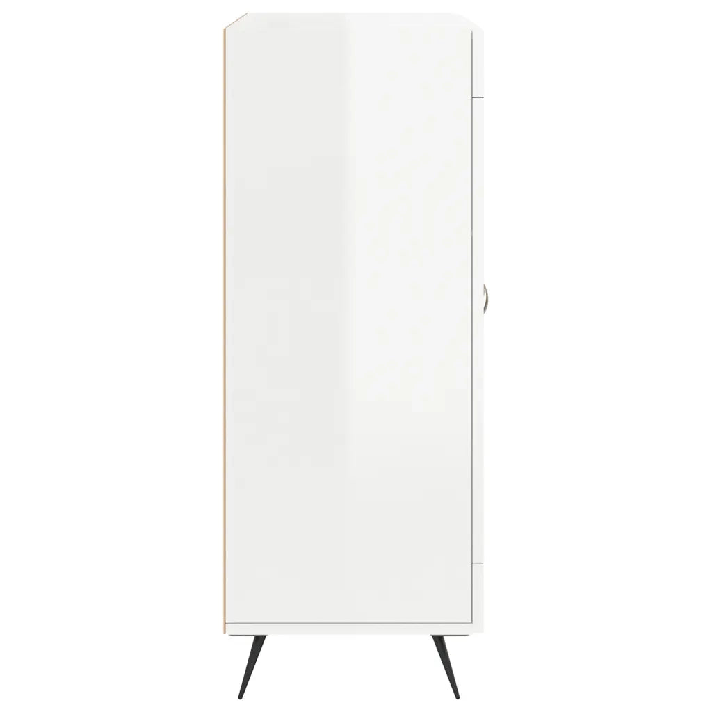 Credenza 69,5x34x90 cm in Legno Multistrato Bianco Lucido 827758
