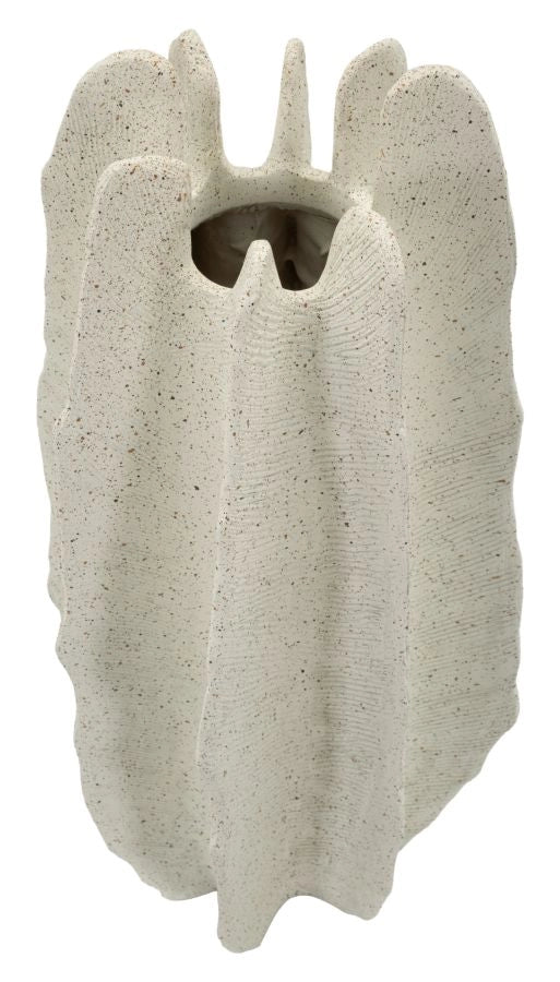 Vaso Resina Ester Ø23x50 cm in Resina Sabbia