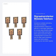 Segnalatore di segnale - 5 pezzi - Amplificatore di segnale - per telefoni cellulari - Etichette - per auto/veicoli - Adatto per tunnel/lavori di costruzione.