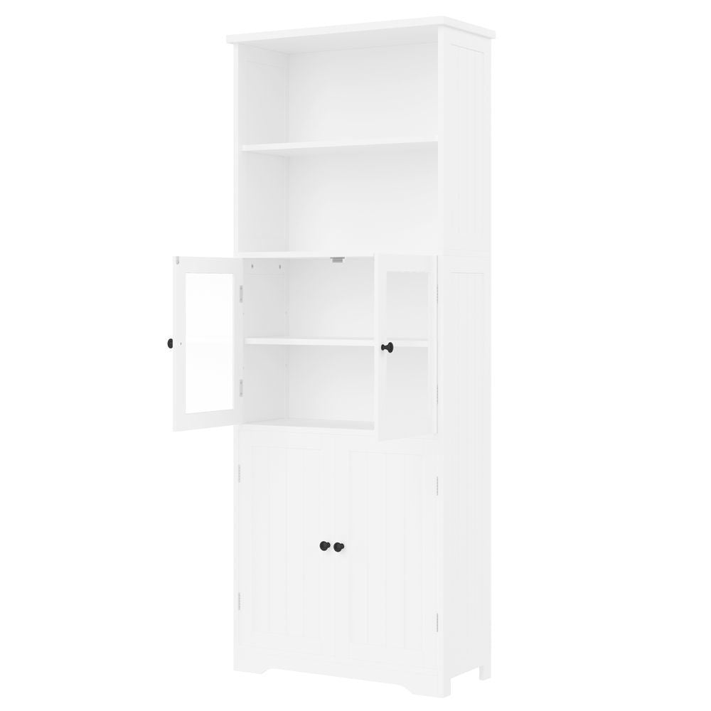Armadio-Xylo-57.5x28.5x160cm bagno vetro ripiani regolabili