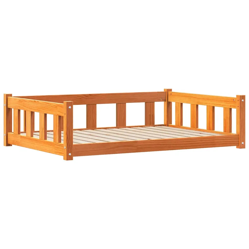 Letto per Cani Marrone cerato 100 x 70 x 28 cm Pino massello CFW3673962