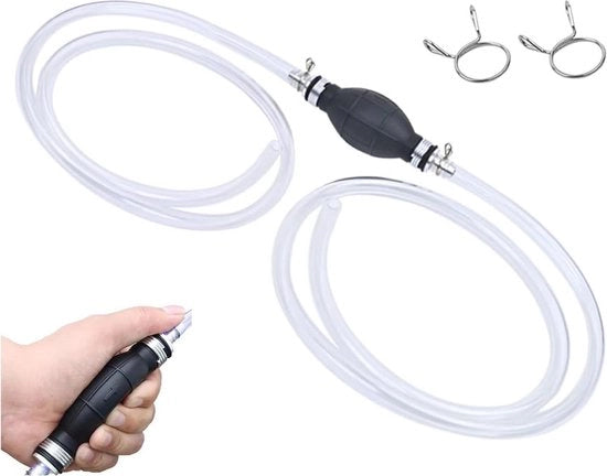 Contenitore di raccolta liquidi - Pompaggio auto portatile per benzina e diesel - Pompaggio a mano per acquario e solvente con tubo da 2 m