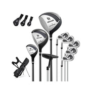 Borsa da golf con supporto driver #1 da 460CC con copri testa, Set completo di mazze da golf per uomo per mancini Nero