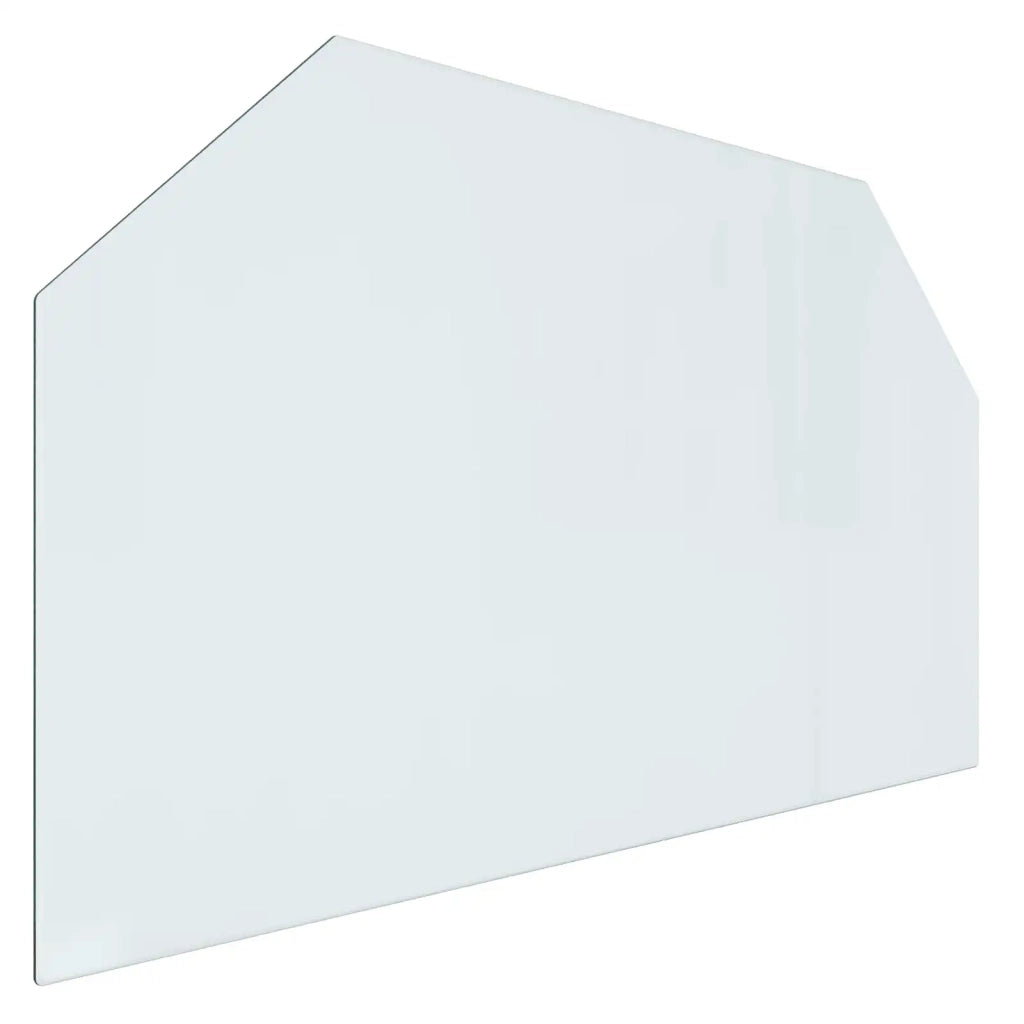 Piastra in vetro per camino Trasparente 100 x 60 cm Vetro