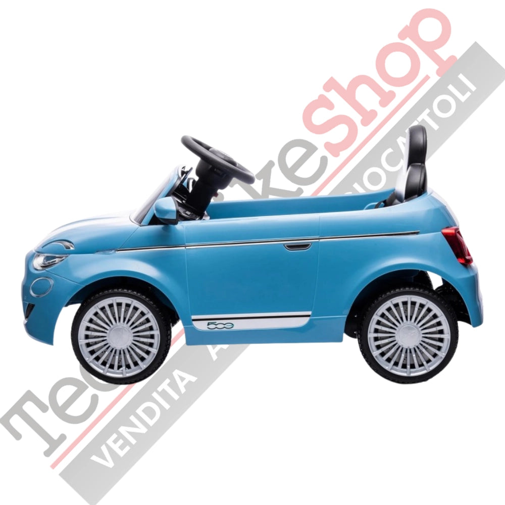 Tecnobike Shop Auto Elettrica per Bambini Fiat 500e 12V-Blu