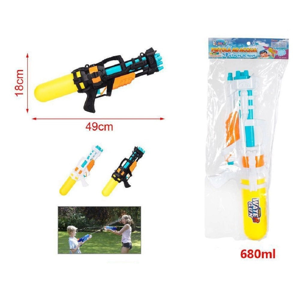Trade Shop - Pistola Ad Acqua Con Pompa Liquidator Serbatoio 680 Ml Bambini 49x18 Cm 2904379 -