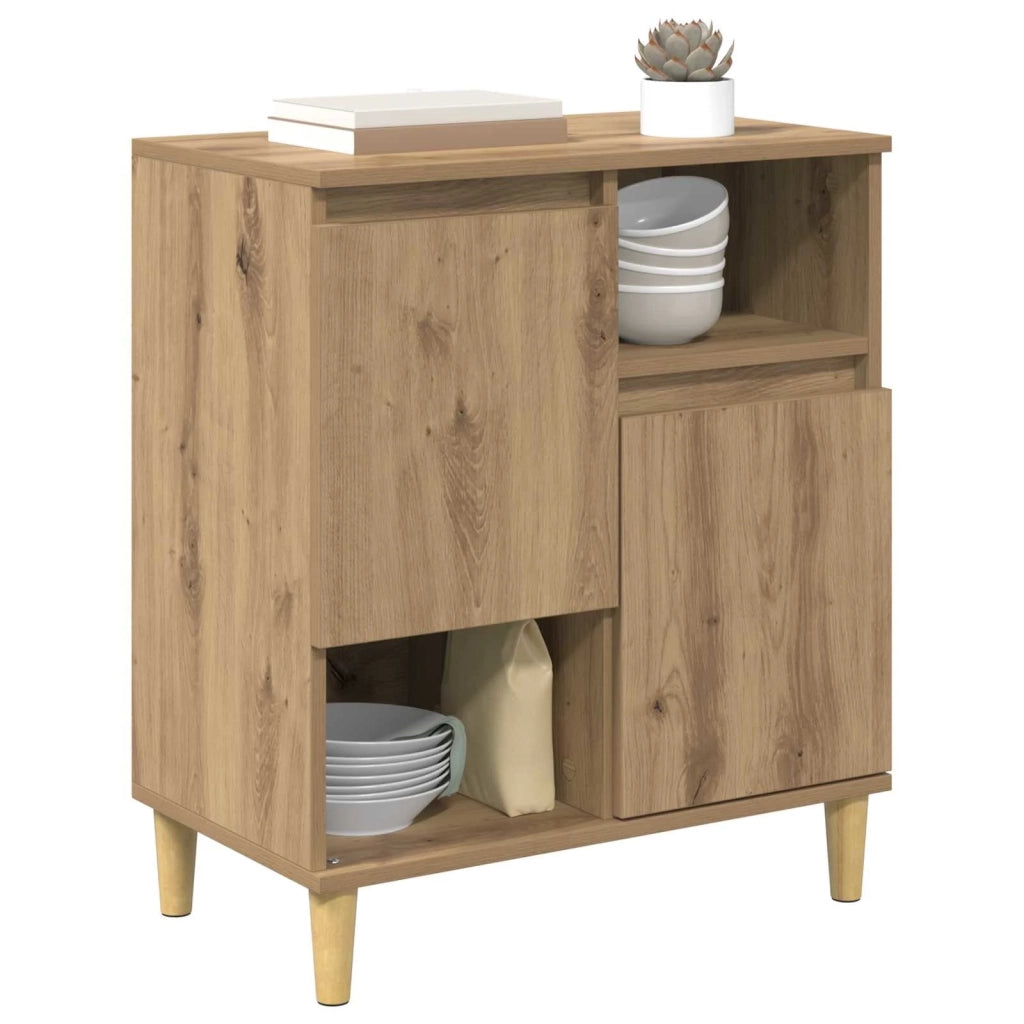 Credenza | Madia | Buffet da pranzo | Armadio da pranzo rovere artigianale 35 x 60 x 70 cm Legno multistrato