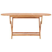 Tavolo da Giardino | Tavolino da esterno Pieghevole 160x80x75 cm in Massello di Teak