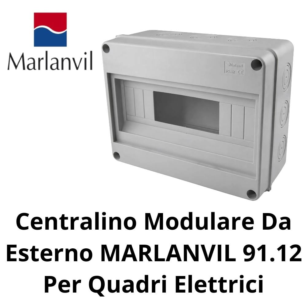 Centralino modulare da esterno marlanvil 91.12 per quadri elettrici