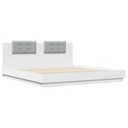 Giroletto con Testiera e LED Bianco 200x200 cmcod mxl 114693