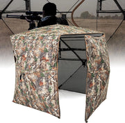 Tenda da Caccia per 2-3 Persone, Tenda Mimetica a Visione a 360° per Caccia, Tenda Pop-Up Camouflage con Borsa da Trasporto, Apribile Completamente da 1 Lato, 148 x 148 x 170 cm