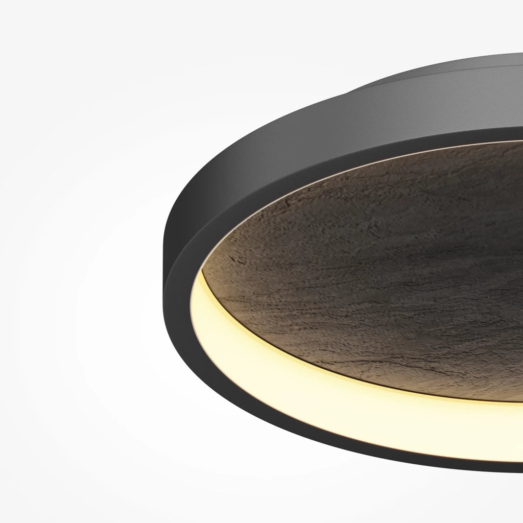 Maytoni plafoniera contemporanea Origin 1 luce LED integrato nero metallo pietra