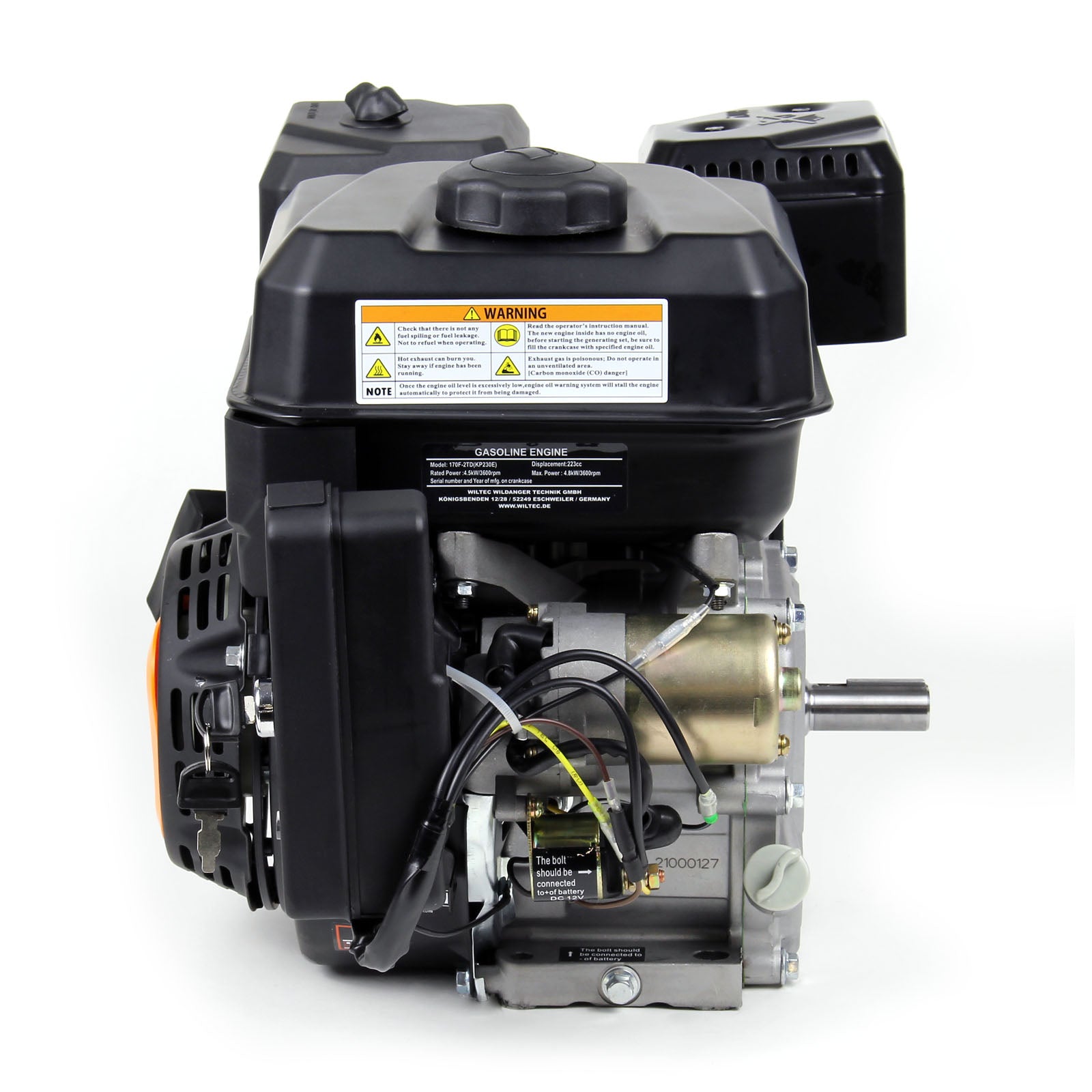 LIFAN KP230E Motore a benzina 20mm con 6,5 CV a 1 cilindro per piastre vibranti e macchine edili