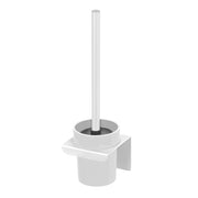 Scopino Wc a muro bagno bianco in acciaio senza fori Rea