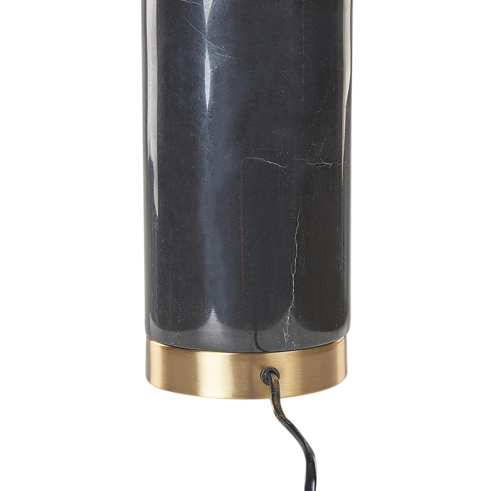 Lampada da tavolo con base in marmo nero e oro e paralume in vetro Soggiorno Camera da letto Moderna Contemporanea