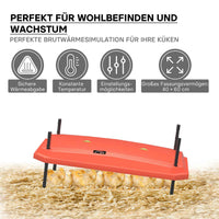 Fudajo Chioccia artificiale 40x60cm 66W Piastra termica per 45-50 pulcini con temperatura regolabile