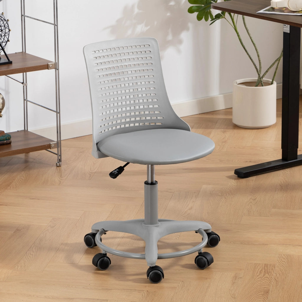 Sedia da ufficio girevole regolabile in altezza con schienale ¨C Minimal ¨C grigio
