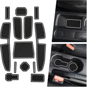 Materassini in gomma con funzione antiscivolo compatibili con Dacia Sandero 3 / Sandero Stepway III 2021-2024, materassini in gomma per auto, accessori per auto, materassini antiscivolo, scatola di stivaggio per materassini antiscivolo