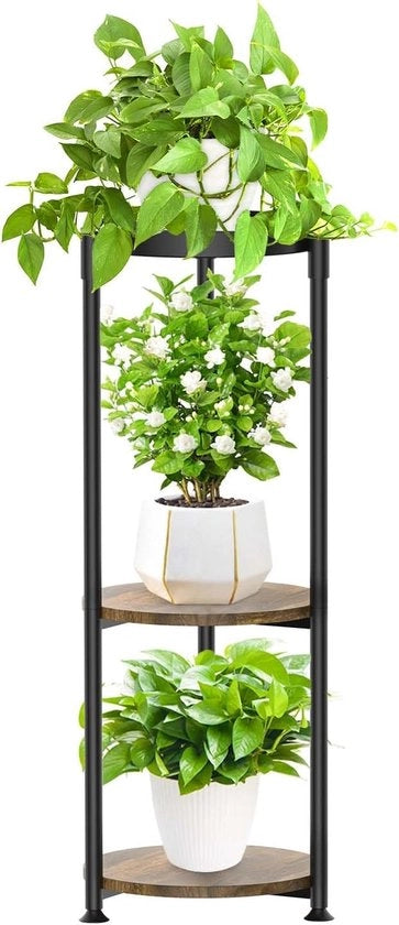 Standarizzazione fiori, sostegno piante, 3 livelli, sostegno piante, 88 cm, sostegno fiori in metallo, scala fiori moderna, sostegno piante, sostegno per piante, piante, sostegno per sala da pranzo, balcone, terrazzo, giardino (3 livelli verticali)